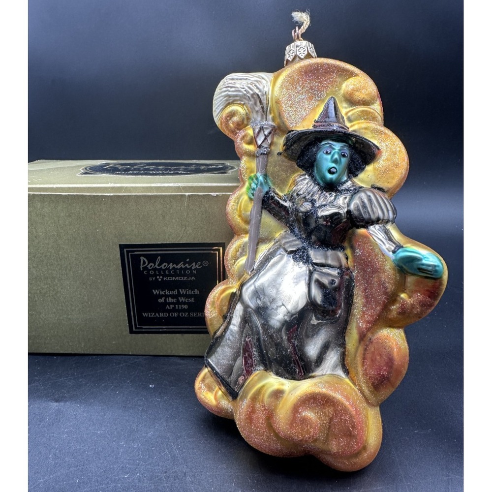 KURT ADLER POLONAISE WICKED WITCH OF THE WEST WIZARD‎ OF OZ ORNAMENT AP 1190 7"